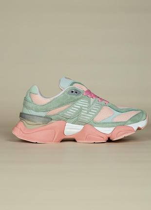 Женские кроссовки new balance 9060 light green pink кроссовки консульт желанс женски массивная подошва4 фото