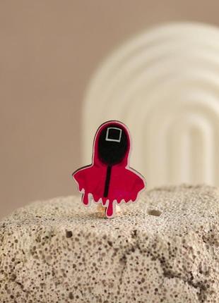 Деревянный значок игра в кальмара ▢