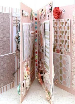 Большой свадебный альбом ручной работы , подарок на свадьбу молодоженам