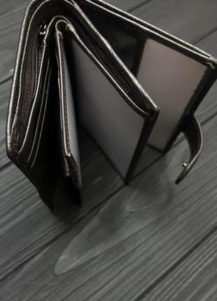 Мужской кожаный портмоне h.t 208-3104-5 коричневее3 фото