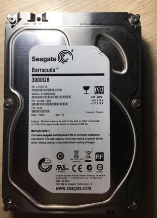 Жорсткий диск hdd seagate barracuda 3tb (3000gb) sata 3