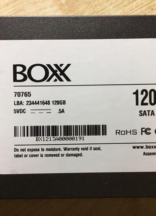 Накопичувач ssd-диск boxx 120gb (пам'ять mlc) sata 3