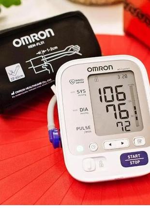 Тонометр omron m3 comfort (hem-7134-alru) + адаптер й мяка ман...