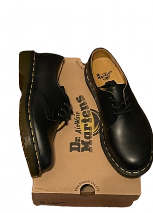 Original🔥 dr. martens 11838001 nappa туфли 1461 black steть черные кожа ботинки unisex5 фото