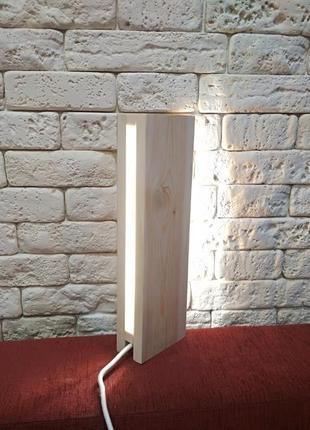 Светильник деревянный светодиодный3 фото