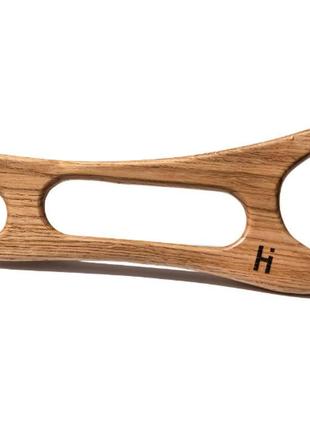 Шкребок-масажер гуаша для обличчя та тіла дерев’яний лань hillary wooden gouache massager for face a