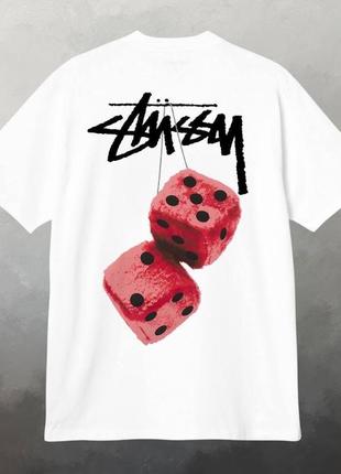 Футболка stussy fuzzy-dice1 фото