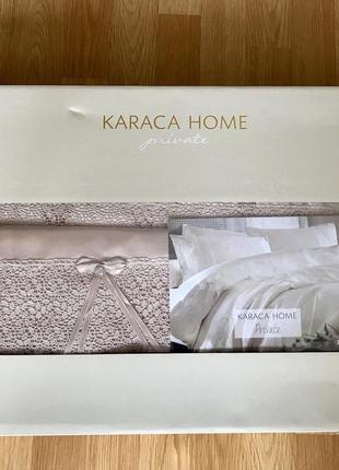 Постільна білизна з покривалом karaca home tugce