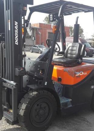 Вилковий навантажувач, doosan d30gp (дизель yanmar) with mast fft