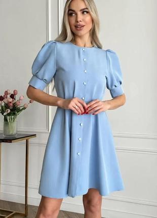 Стильна  жіноча сукня  блакитна новинка 2024