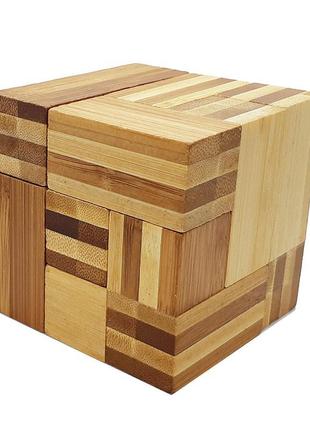 Головоломка з бамбука кубики сома (soma cube)2 фото