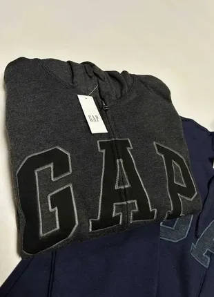 Зіп худі gap logo zip hoodie оригінал (розміри та кольори)2 фото