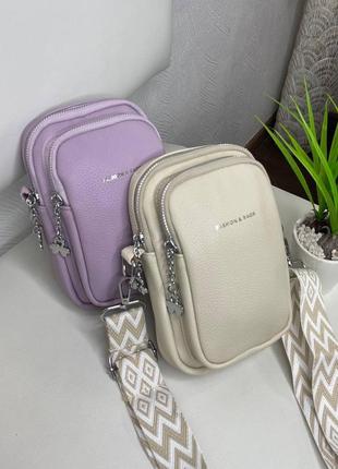 Женская стильная и качественная небольшая сумка из эко кожи 5 цветов8 фото