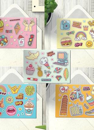 Набір стікерпаків наліпок розміру а6