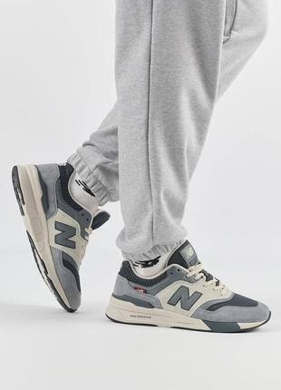 Мужские кроссовки в стиле new balance 997hALelенс / демисезонные / весенние, летние, осенние / обувь / замша / белые, черные, серые, бежевые, синие4 фото