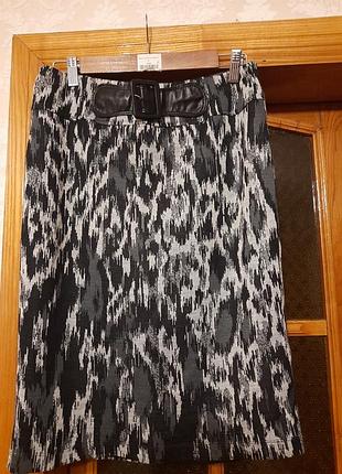 Юбка трикотажная миди  12 размера