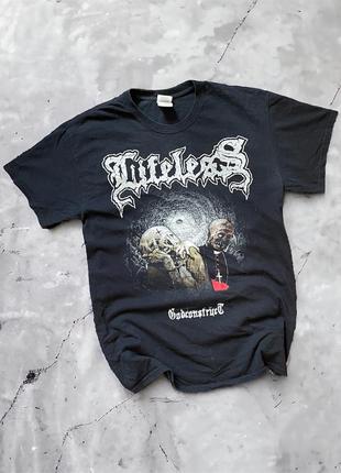 Чёрная футболка lifeless, merch,мерч,вінтаж,з черепами,дракон,скелеты,рок группа,vintage