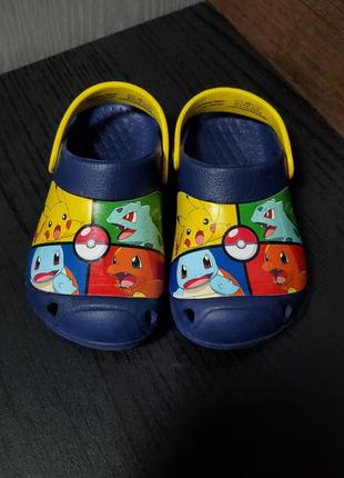 Сабо pokemon pikachu blue crocs crocband1 фото