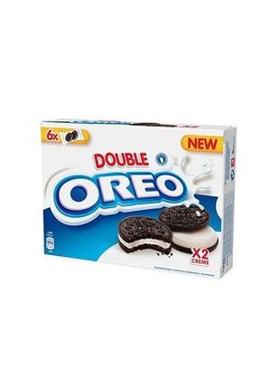 Печиво oreo double (орео) з подвійним ванільним кремом, 170 г.