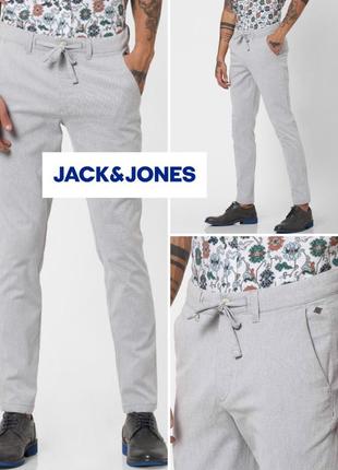 Jack & jones jjcuba mens linen/lyocell olive night pants чоловічі штати льон/ліоцел