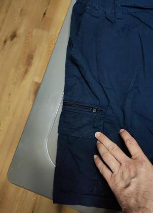 Шорты мужские карго синие прямые широкие man, размер 3xl2 фото