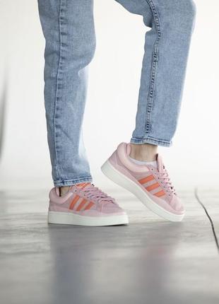 Кроссовки adidas campus x bad bunny pink beige2 фото