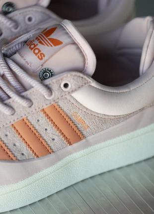 Кроссовки adidas campus x bad bunny pink beige9 фото