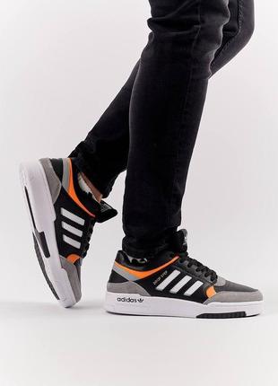 Чоловічі кросівки в стилі adidas originals drop step адідас / демісезонні / весняні, літні, осінні / взуття / шкіра / білі, чорні, сірі, хакі6 фото