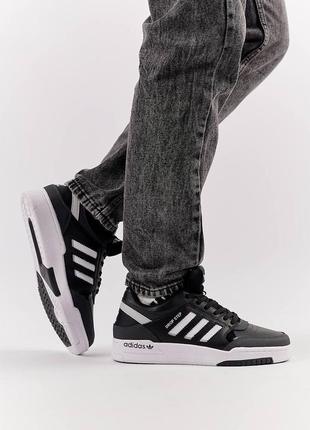 Чоловічі кросівки в стилі adidas originals drop step адідас / демісезонні / весняні, літні, осінні / взуття / шкіра / білі, чорні, сірі, хакі3 фото