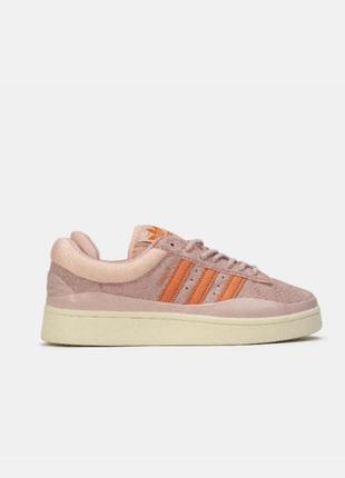 Кроссовки adidas campus x bad bunny pink beige1 фото