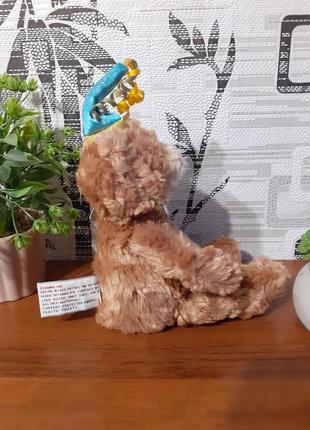 Мягкая игрушка медведь с днем рождения happy birthday gund mini confetti blue9 фото