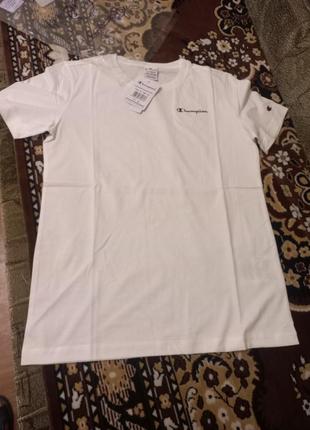 Продам новую белую футболку champion (xl)6 фото
