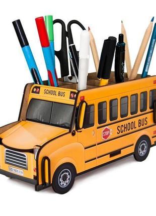 Органайзер для ручек и карандашей «школьный автобус»