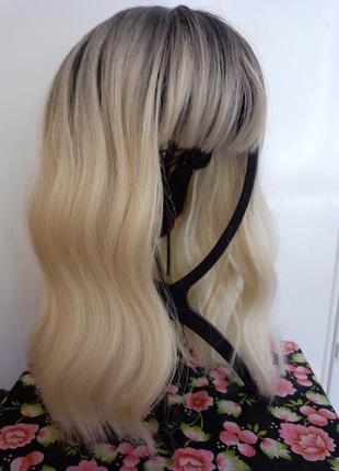 Очень красивый парик блонд омбре5 фото