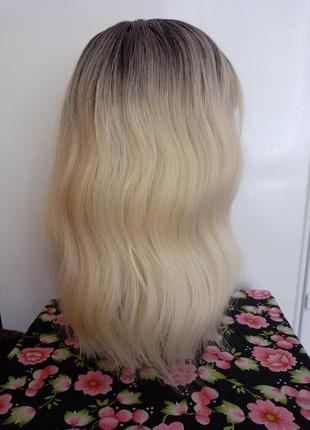 Очень красивый парик блонд омбре4 фото