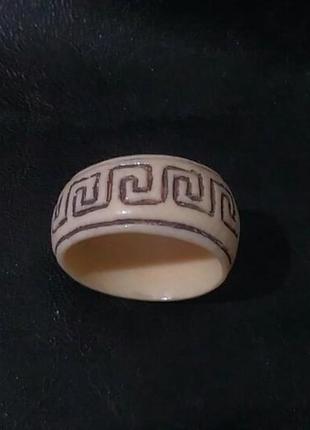 Кольцо в греческом стиле из бивня мамонта5 фото