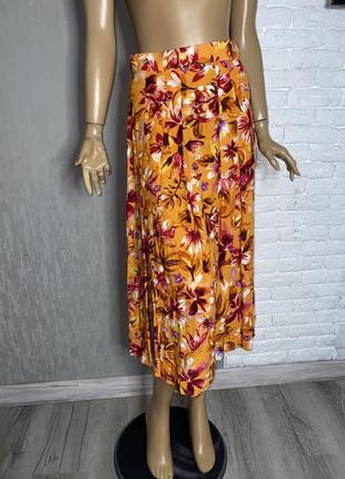Юбка в цветочный принт юбка длиной h&amp;m, m1 фото