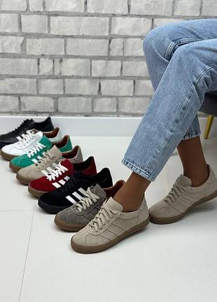 Кеды женские кожаные и замшевые разные цвета