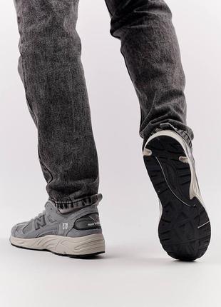 Мужские кроссовки в стиле new balance 87826285 / демисезонные / весенние, летние, осенние / обувь / замша, текстиль / черные, серые4 фото