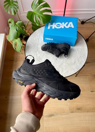 Мужские кроссовки чёрные  hoka anacapa breeze low
'black' 1122017-bblc