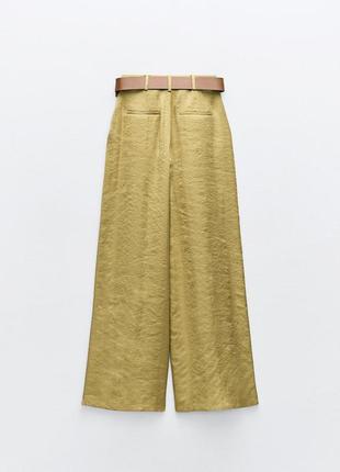 Сатиновые брюки с ремнем2 фото