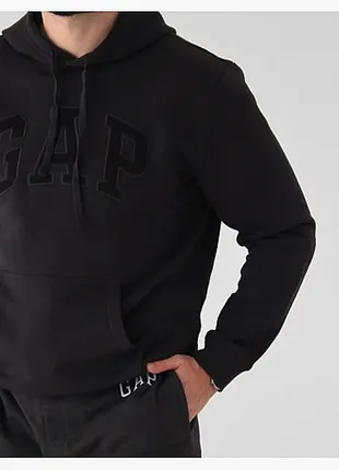 Худі gap logo hoodie чорна оригінал (розміри та кольори)1 фото