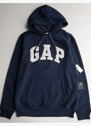 Худи gap logo hoodie темно-синяя оригинал (размеры и цвета)1 фото