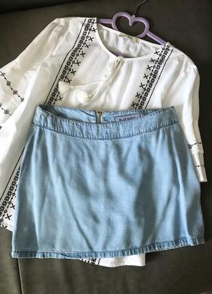 Спідниця блакитна