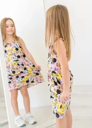 Плаття для дівчинки на літо мікі маус 5