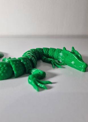 Листовой дракон игрушка напечатана на 3д принтере3 фото