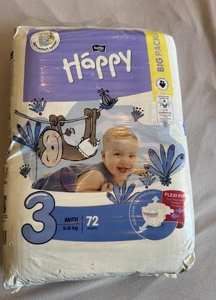 Подгузники bella happy 3