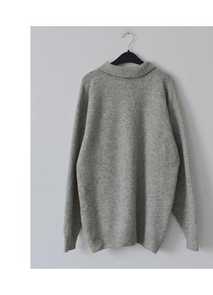 Очень мягкий и теплый женский свитер с шерстью. шерстяной джемпер оверсайз5 фото