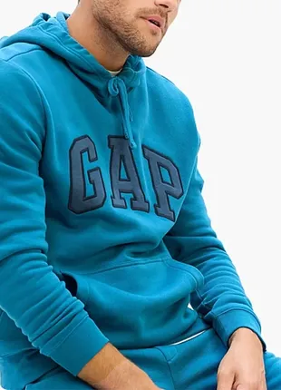 Худи gap logo hoodie темно-голубая оригинал (размеры и цвета)