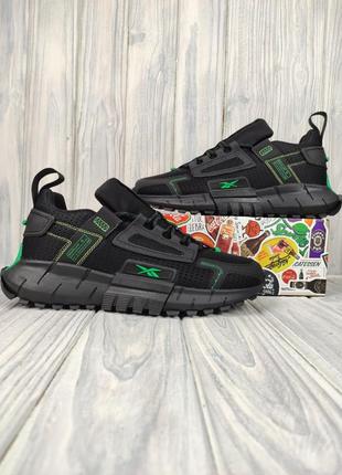 Reebok zig kinetica edge black green3 фото